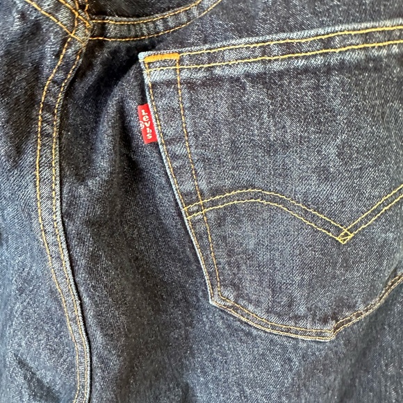 Levi's Men's 505 Jeans Dark Wash Denim Size 38x34 - Picture 9 of 9